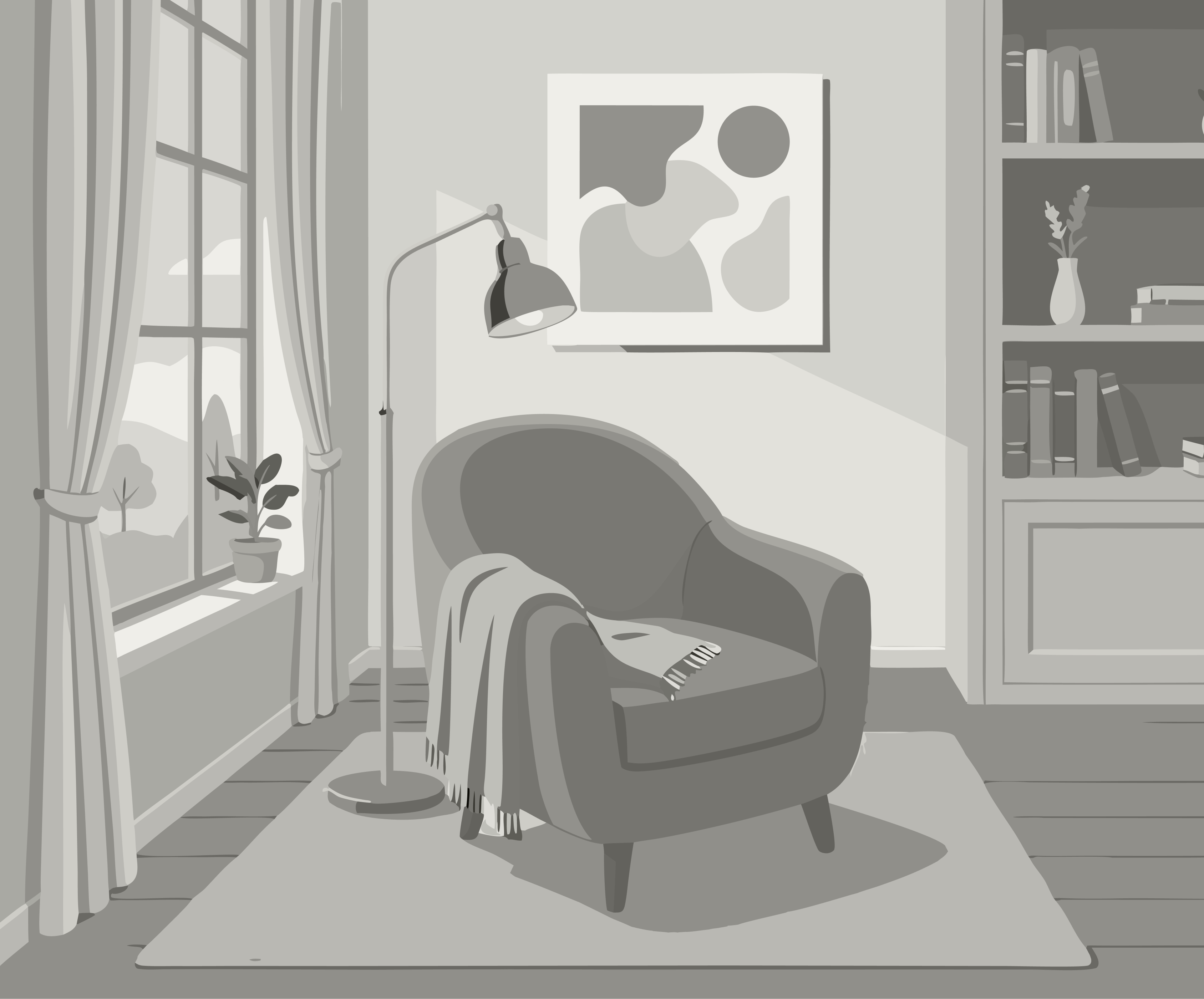 Two Rooms 17m2 side by side